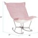 Scroll Puff Rose Rocker Chair, The Bella Collection